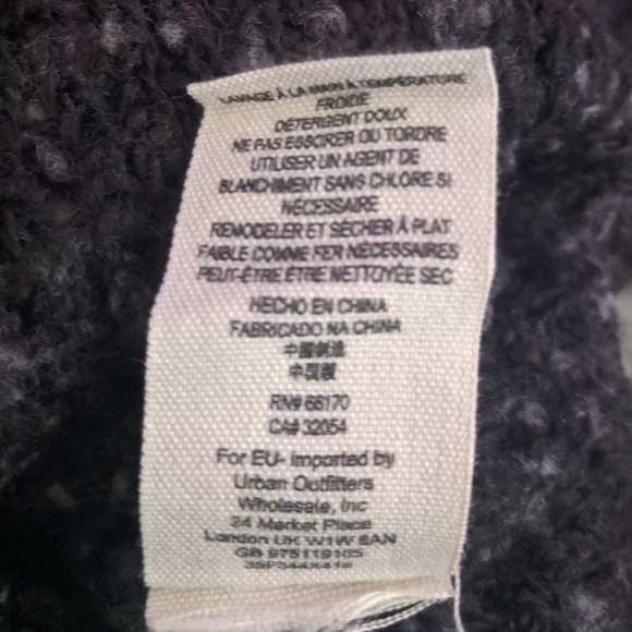 Free People Blue & Black Nubby Knit Sweater XS - Picture 6 of 6